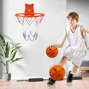 Quitet Indoor Basketball Set, Noise-Free Rebound Ball & Hoop, Noiseless Rebound Ball and Hoop for Silent Indoor Play, Suction Cup Basketball Hoop for Kids Girls Boys