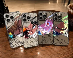 Cool Anime Case for iPhone 17 16 15 14 Pro Max Plus Shockproof Manga Phone Cover Graphic Straw Hat Pirate Flame Boy Cook Green Hair Swordsman Shell