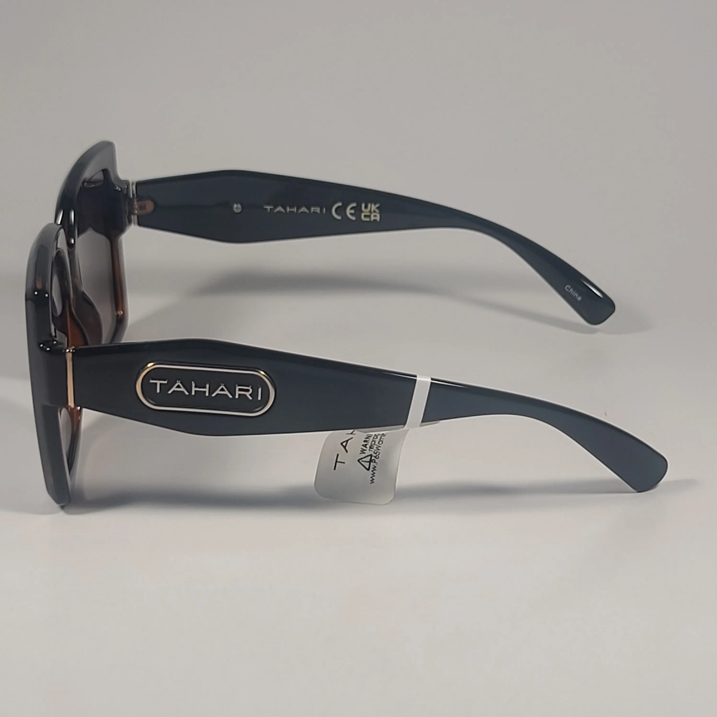 NEW TAHARI SUNGLASSES EYEWEAR ACCESSORY Tahari TH904 TS Oversize Square Sunglasses Brown Tortoise  main image 2
