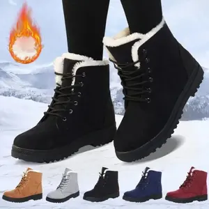 Winter Snow Lace Up Ankle Boots