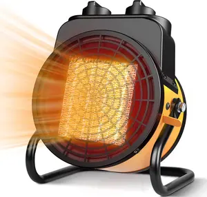 Greenhouse Heater with Thermostat, 1500W Indoor/Outdoor Space Heater with 3 Modes, 3s PTC Fast Heat, Overheat Protection, 90° Tilt Rotation, Portable Garage Heater for Patio, Tent and Indoor Use digital thermostat