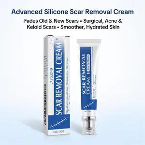 Advanced Silicone Scar Removal Cream for Surgical Acne and Keloid Scars to Effectively Fade Old and New Scars for Smoother Hydrated Skin 30g