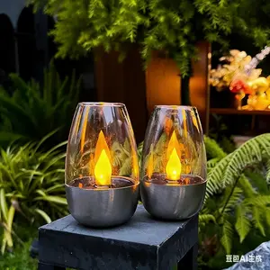 Solar LED Tea Lights – IP65 Waterproof, Dusk-to-Dawn, Warm Flickering Glow