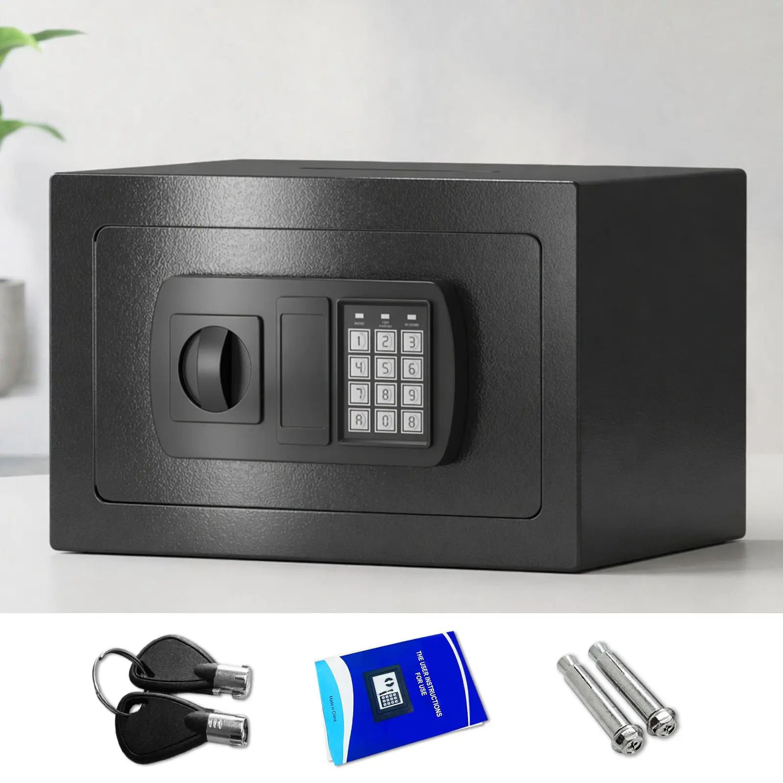 Mechanical Lock Security Safebox, Electronic Password Storage Locker, Anti-theft Money Saving Container, Multi-scene Personal Safe Box, No Batteries Provided