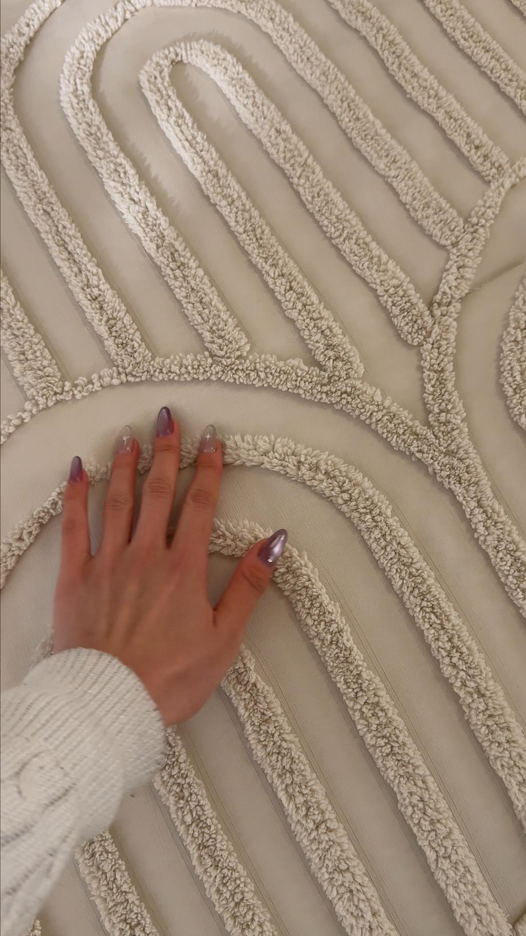 Bedsure Boho Arch Tufted Comforter Set - Beige Boho Bedding Comforter Sets, 3 Pieces Farmhouse Shabby Chic  Embroidery Bed Set, Soft Fluffy Cozy Arch Pattern Comforter for All Seasons