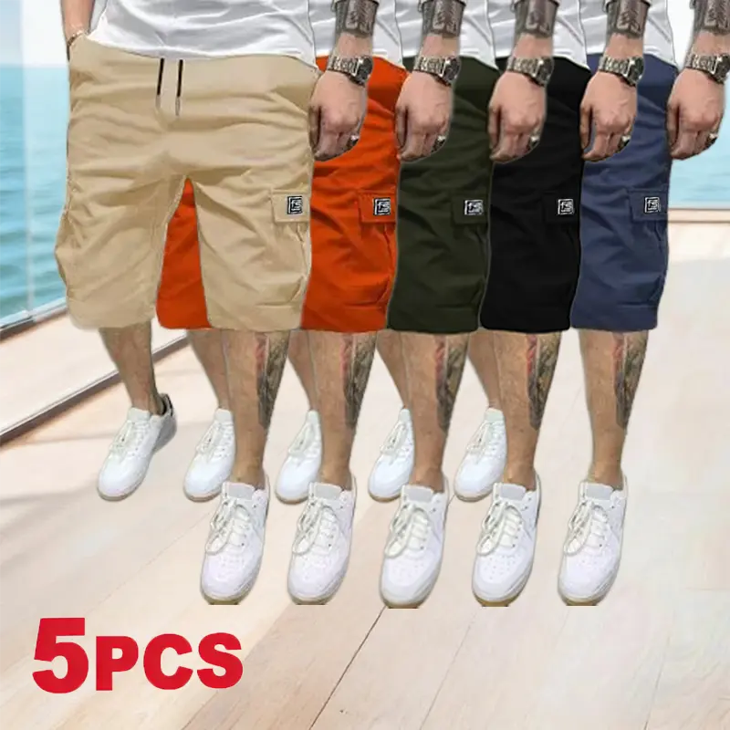 Khaki + Orange + Green + Black + Blue