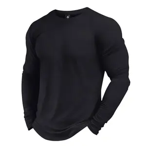 Men's Spring and Autumn Thin Long Sleeve T-Shirt Bottom Shirt Fashion Casual Vacation Sports Outing Top Gift for Boyfriend Gift for Husband Commuter Work Fishing Basketball Camping Gym Vacation Wear