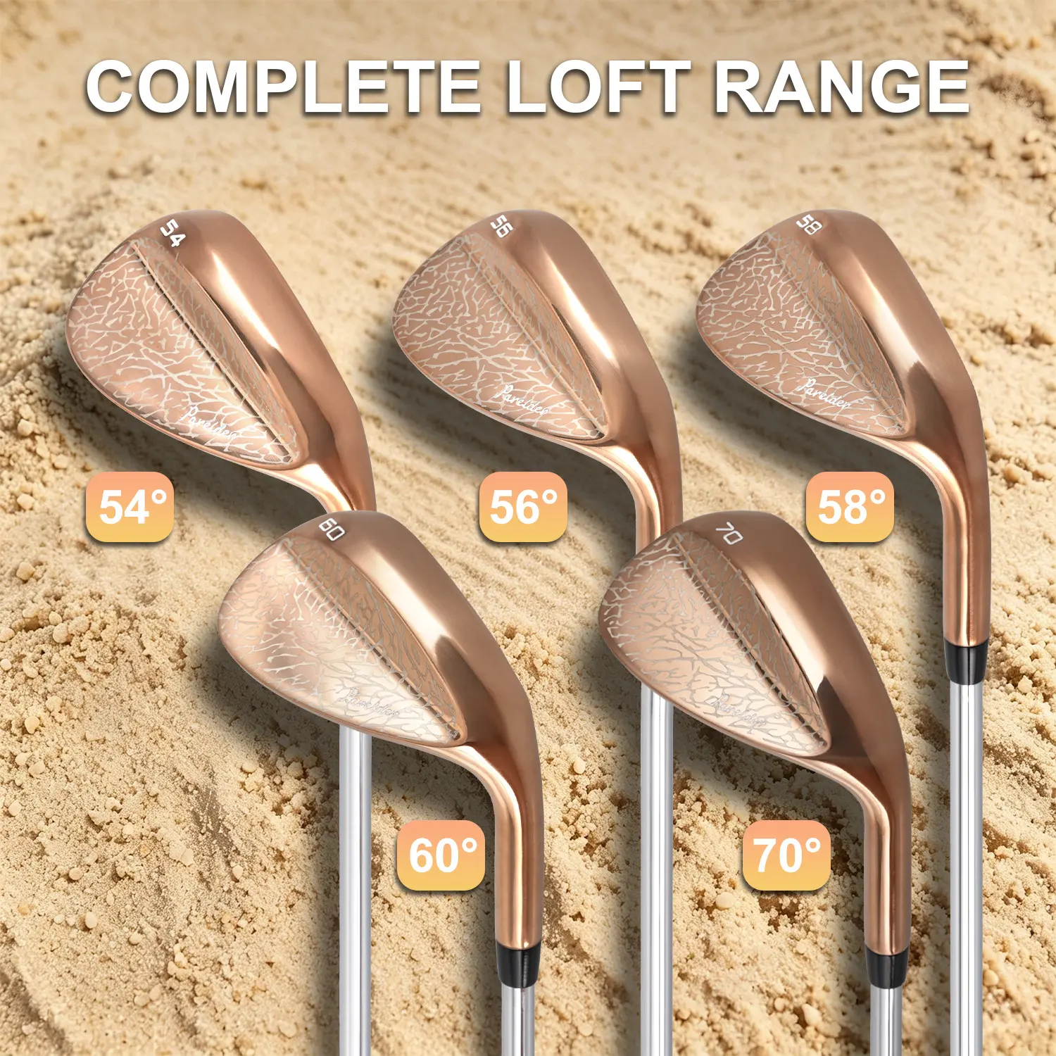 WUDAY 70° Extreme Lob Wedge – Full CNC Milled Face for Max Spin! Choose 54/56/58/60° Also Available, Right Hand, Forged Feel & Bunker Control sohochic