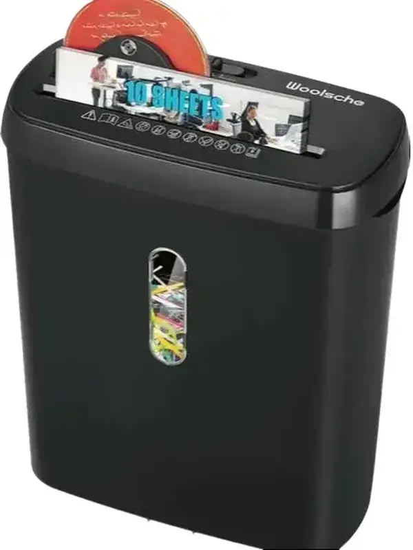 Woolsche Home Office Paper Shredder-10-Sheet Strip Cut with 3.17-Gallon Basket - P-2 Security Level - CD & Credit Card Shredder - Durable & Fast - Jam Proof System - ETL Certified