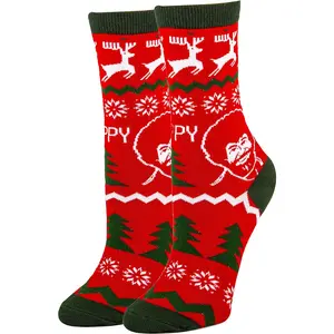 Novelty Funny Bob Ross Crew Socks, Holiday Crazy Fun Dress Socks, Fits Shoe Size 5-10 ooohyeah