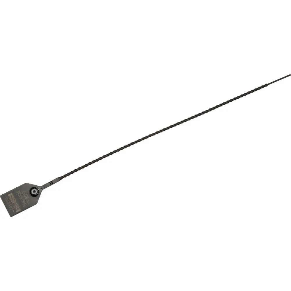 Global Industrial 670481BK Adjustable Plastic Truck Seal, Black - 15 in. - Pack of 100