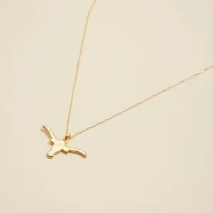 Longhorn Charm Gold Dip Short Necklace