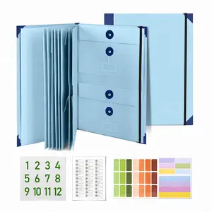 Important Document Organizer with Accordion Pockets – Secure Storage for Passport, Birth Certificate & Important Papers, Ideal for Home & Office File Organization Fireproof File Folder Manila Folder Expanding File