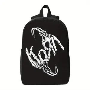 Streetwear Summer Casual Men Tee Shirt Korn Band Skeleton Lightweight And Durable Polyester Backpack to Easily Handle Various Travel Needs.