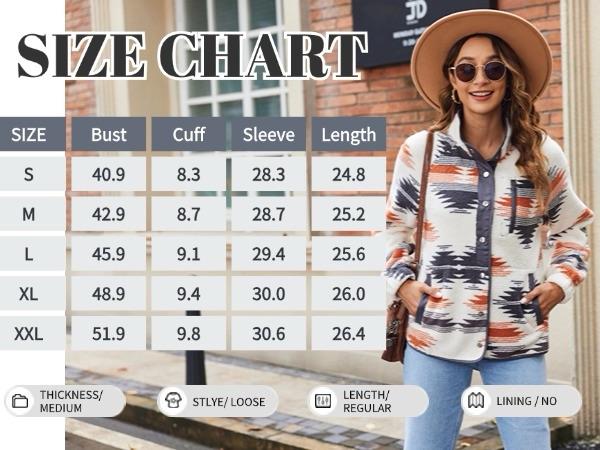 ZEAGOO Women's Cozy Fleece Jacket Western Aztec Print Button Down Coat with Pockets Casual Warm Outwear 2025 Winter Outerwear Outdoor ZEAGOO Women's Cozy Fleece Jacket Western Aztec Print Button Down Coat with Pockets Casual Warm Outwear 2025 Winter Outerwear Outdoor