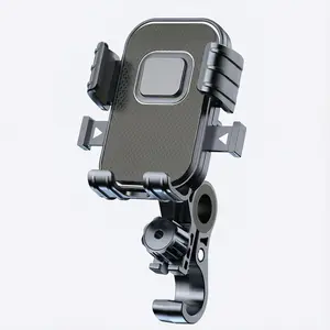 Universal Motorcycle Phone Mount for Bike, Bicycle & Electric Scooter – Adjustable Anti-Shake GPS Holder with Hook for Keys, Helmet & Accessories – Secure & Stable Motorbike