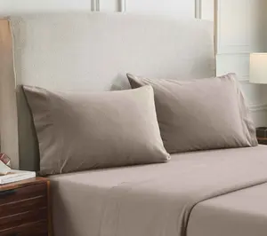 Superior Rome Flannel Solid Sheet Set, Twin