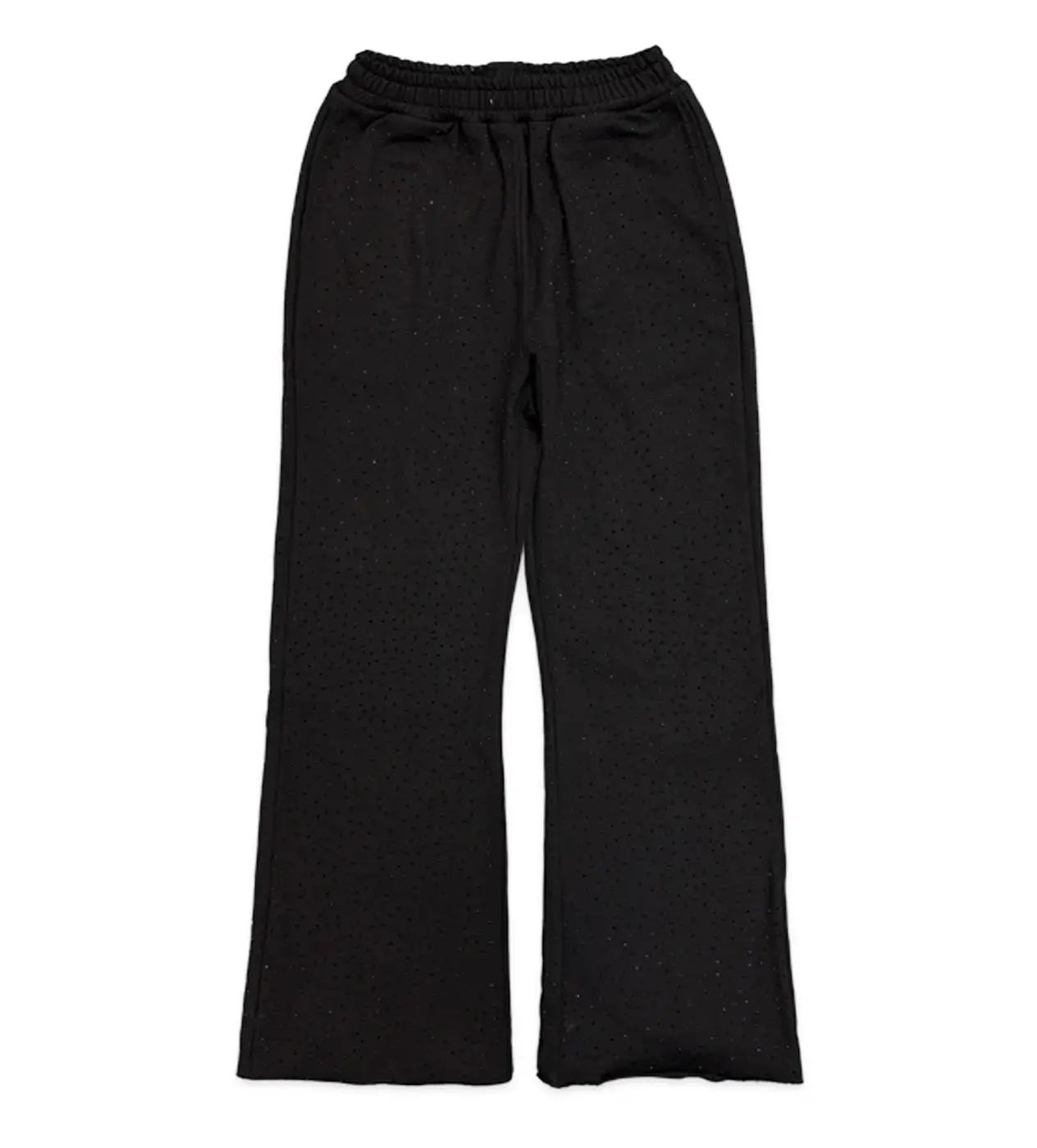 Saint Vanity Oreo VVS Rhinestone Sweatpants Black