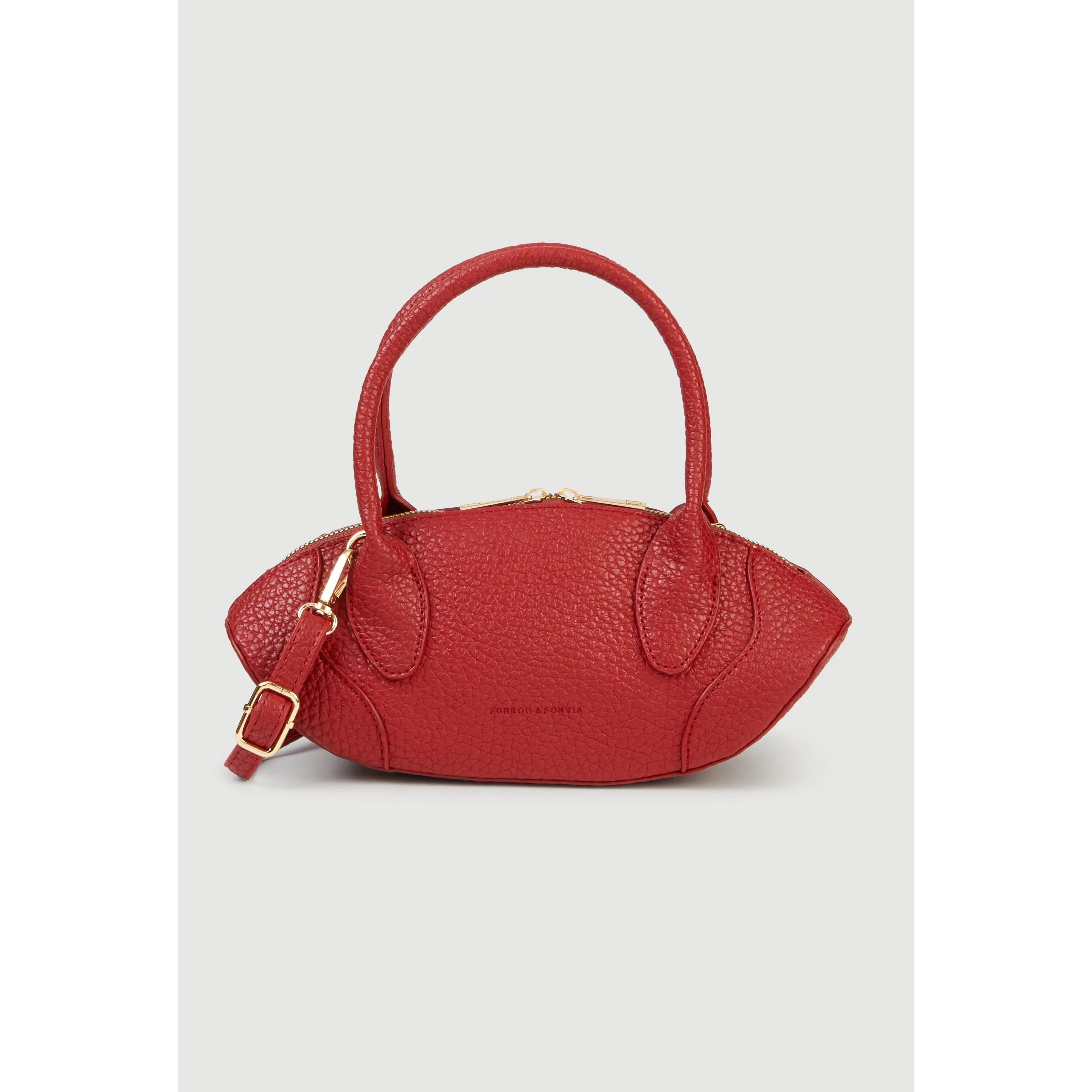 Faux Leather Top Handle Convertible Crossbody Bag