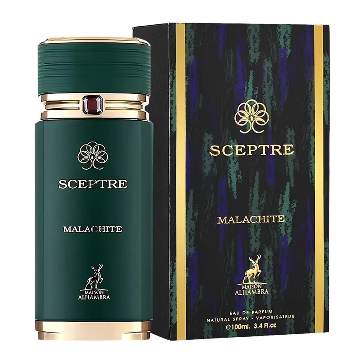 Maison Alhambra Sceptre Malachite for Unisex Eau de Parfum Spray, 3.4 Ounce Maison Alhambra Sceptre Malachite for Unisex Eau de Parfum Spray, 3.4 Ounce