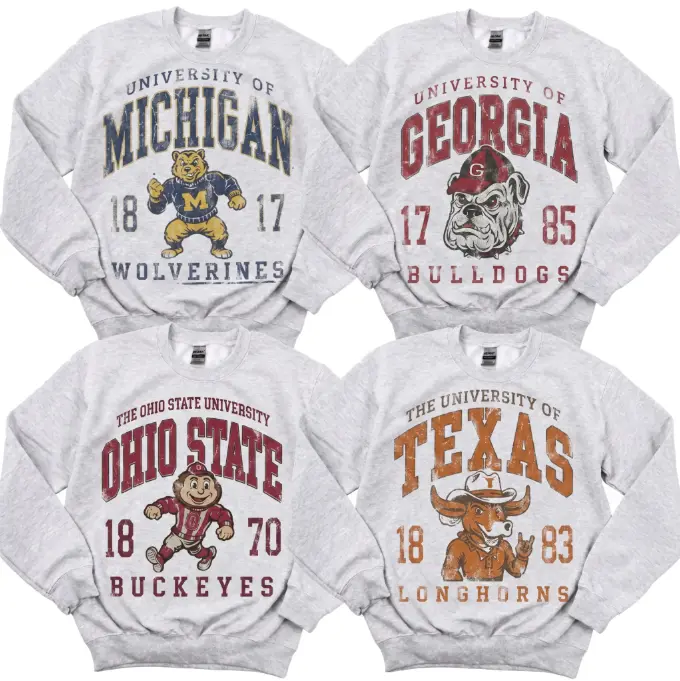 Vintage All Team Football Mascot T-Shirt, Retro College Football Graphic Tee, Classic Game Day Fan Shirt, Distressed Sports Apparel, College Team Fan Gift for Men Women