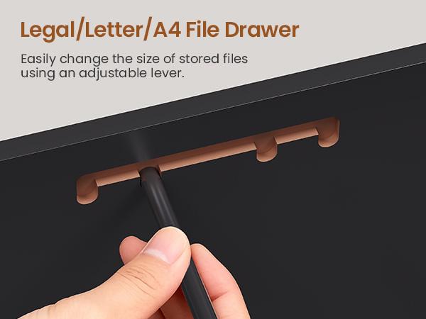 SEDETA 33 Inch 4 Drawers File Cabinet Farmhouse Filing Cabinets for Home Office fit Legal/Letter/A4 File Wood Office File Cabinet with Power Outlets Printer Stand with Storage