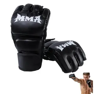 1 pair of split finger boxing gloves, adjustable boxing gloves, suitable for beginners in boxing training, boxing, martial arts, combat training, Taekwondo and Muay Thai mixed martial arts gloves, training equipment, men's and women's sports boxing gloves