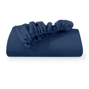 Bare Home Microfiber 22 Inch Pocket Fitted Sheet Solid Color Bedding