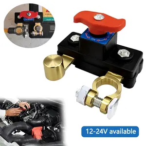 Car Battery Disconnect Switch Battery Cut Off Switch Disconnect Isolator Car Battery Power Terminal Link Switch Off Parts for Car Truck Boat Rv Supplies Anti-Power Off Leakage Protector 12V/24V
