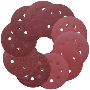 Tacklife 100pcs Hook and Loop Sandpaper for Random Orbital Sander, 5-inch 8-Hole Discs