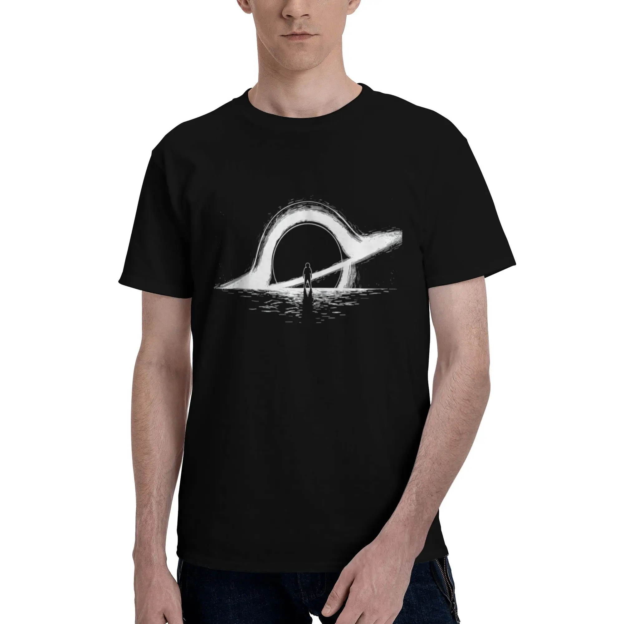Black Hole Physics - Astrophysics Graphic T-Shirt, Round Neck, Casual Style, Regular Fit, Suitable for All Seasons