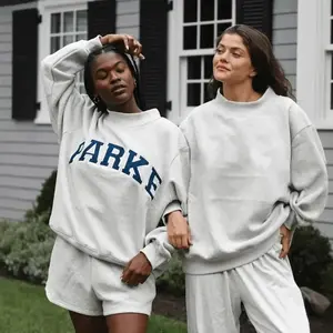 2026 new winter letter pattern PARKE embroidered round neck sweatshirt sweater dresses