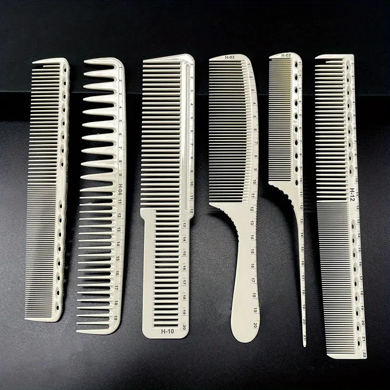 Professional Hairdressing Comb Set with Measuring Scale, Hair Styling Comb, Grooming Comb, Durable ABS Material, Salon Standard, Hair Styling Tools, Complete Tool Kit for Stylists, Single Item Pack