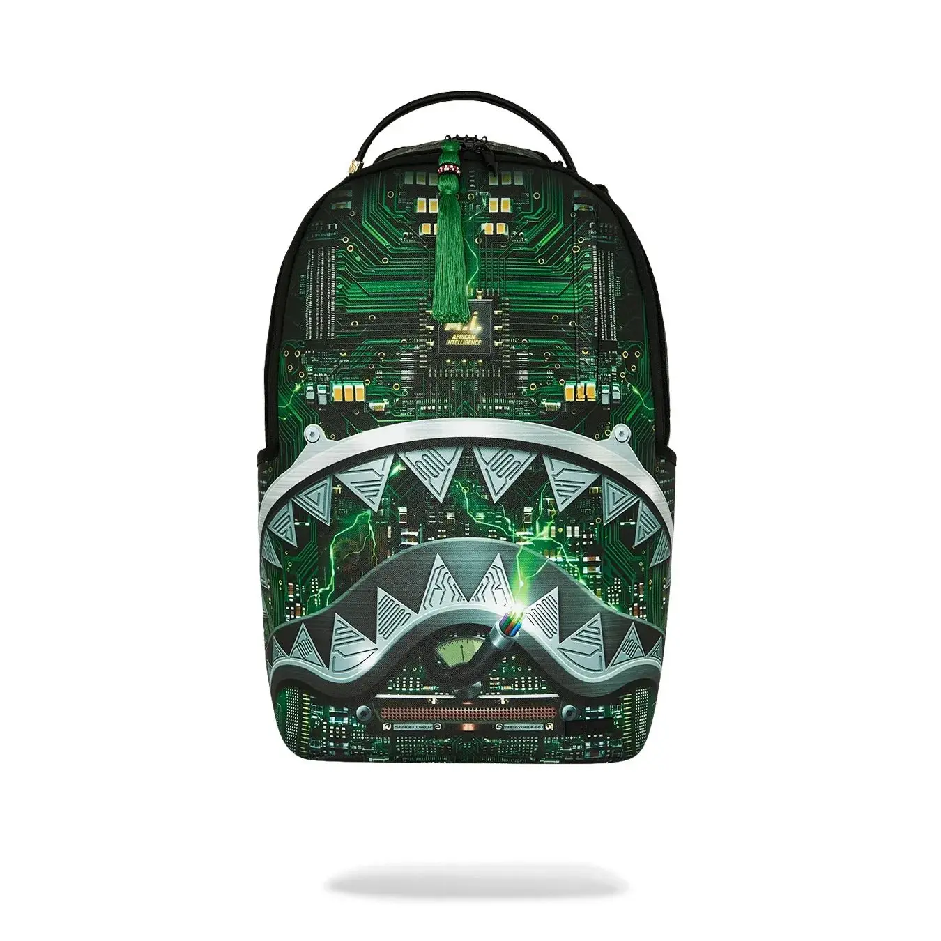 Sprayground ai african intelligence rewired & inspired backpack sandflower collab
