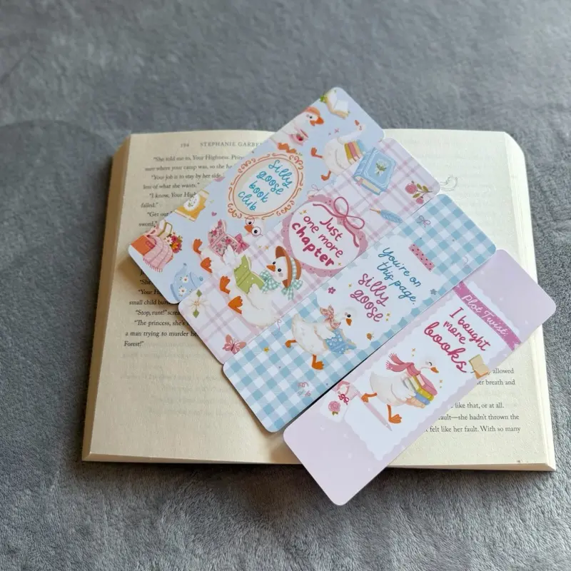 Goose bookmarks | girly goose bookmark | bookmarks | booklover | gifts for books lovers
