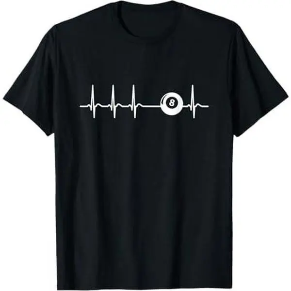 Heartbeat 8 Ball Billiards T-Shirt