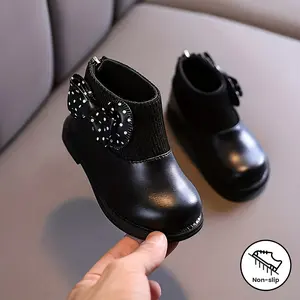 Chic Bow Girls Ankle Boots-Non-Slip, Comfortable, Universal All Seasons