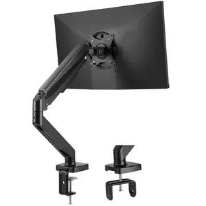 VEVOR Single Monitor Mount for 13"-32" Screens, Gas Spring Monitor Arm, Holds up to 20 lbs, Monitor Arm Desk Mount with C-Clamp/Grommet Mounting Base, VESA Mount 75x75, 100 x100mm