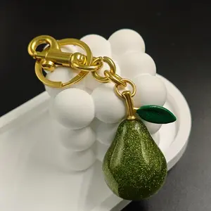 {Fashion Accessories} Cute Fruit Pear Pendant - Never Separate Couple Car Keychain Exquisite Pendant