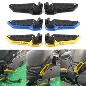For Honda Adv150/adv160 Motorcycle Rear Footrests, 2019 Cnc Aluminum Folding Pedals, Non-Slip Passenger Foot Pegs, Quick Release Design