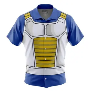 Vegeta Saiyan Armor Dragon Ball Z Hawaiian Shirt | Cool Summer Anime Vibes for Men & Fans