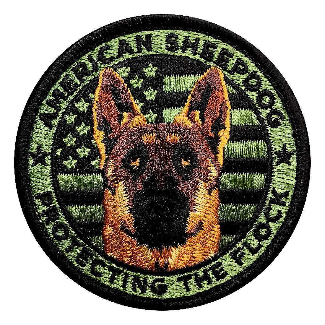 American Sheepdog K-9 Protecting The Flock Hook Patch (MTB47)
