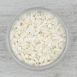 2021 Matte Cream - Quarter Tila Beads