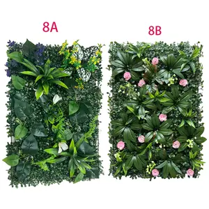 1pc Artificial Plant Wall, Green Leaf Board Fence, Decorative Garden Fences, Home Decoration, Simulated Lawn 23.62 Inches x 15.75 Inches, Outdoor Garden Wedding Wall Fence Decoration