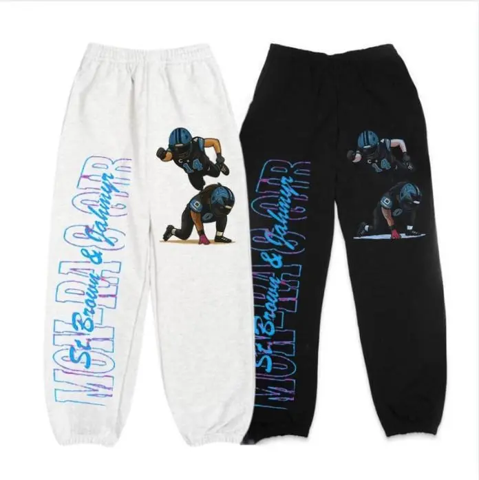 Amon-Ra St. Brown Jahmyr Gibbs Lions Football Sweatpants, Amon-Ra St. Brown Game Day Sweatpants, Sport Football Sweatpants, Gifts for fans, Unisex Cotton Graphic Casual Sweatpants