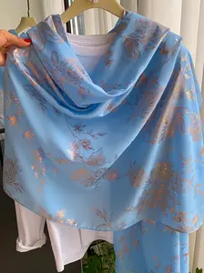 Women's Floral Print Long Scarf, Fashionable Soft Comfortable Floral Pattern Shawl for Daily Wear, Casual Versatile Scarf for Women