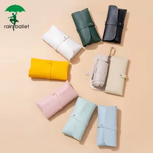 【RAINBALLET】Super Mini Pocket Compact 5 Folding Umbrella Sun Anti UV Protection Lightweight 6 Ribs Folding Rain Windproof For Travel