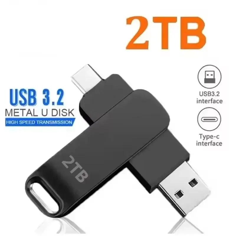 NEW 16TB USB 3.2 Flash Drives High Speed Transfer Metal Pendrive Memory Card Pendrive Flash Disk Memoria Waterproof Stick 2026