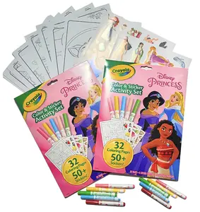 Crayola Disney Princess Coloring Set, Disney Stickers, Activity Books, Coloring Pages for Kids, Perfect Gift for Children pree school easy coloring
