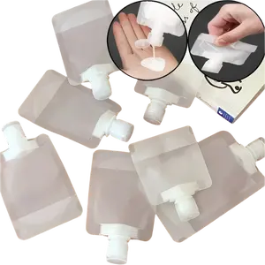 5Pcs Travel Squeeze Bags | Refillable Lotion & Shampoo Storage Pouches